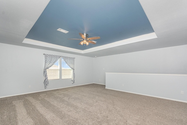 bonus room featuring ceiling fan, carpet, and baseboards