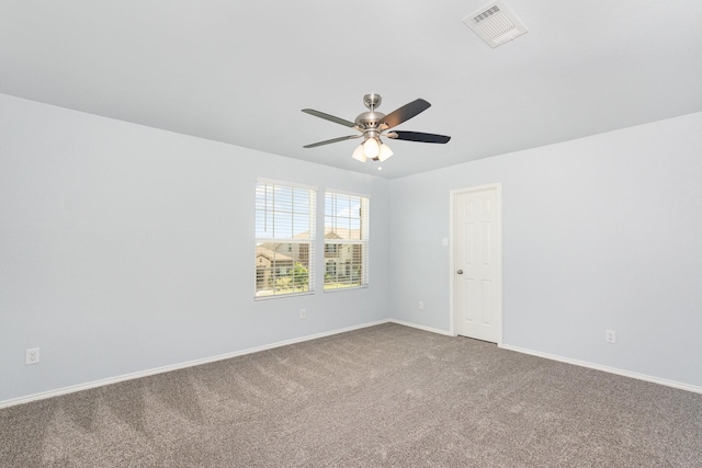 2217 Heaton St, Forney, TX 75126 - unfurnished room with ceiling fan, carpet floors, and baseboards