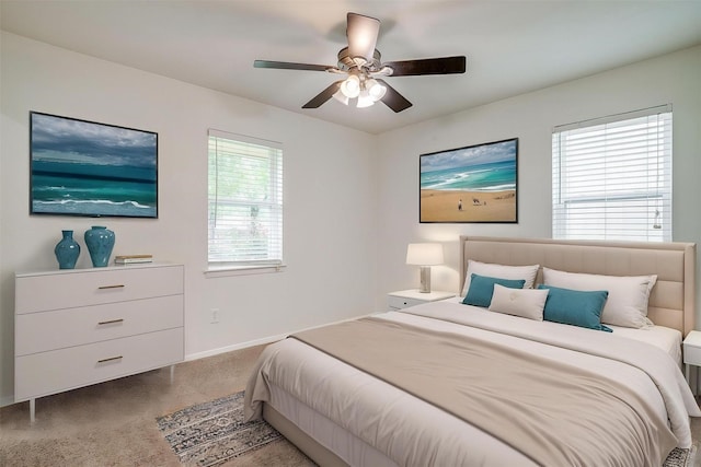 7000 County Road 527, Burleson, TX 76028 - bedroom with carpet floors, baseboards, and a ceiling fan