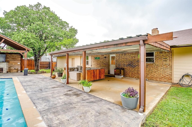 7000 County Road 527, Burleson, TX 76028 - view of patio with fence