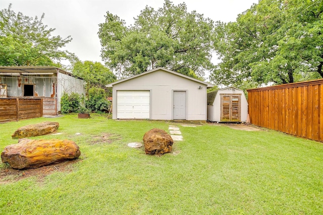 7000 County Road 527, Burleson, TX 76028 - view of yard with an outbuilding and a detached garage