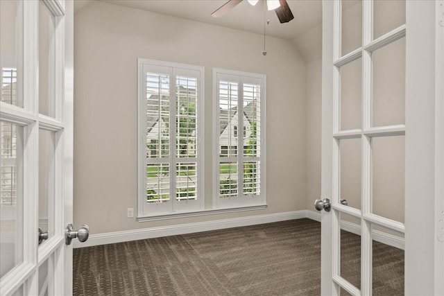 8325 Western, The Colony, TX 75056 - unfurnished sunroom with french doors and vaulted ceiling