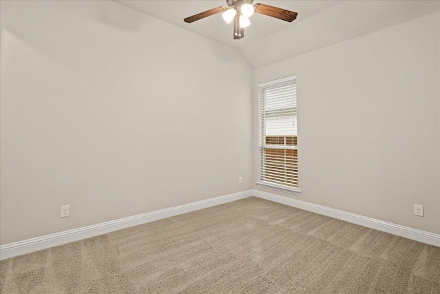 8325 Western, The Colony, TX 75056 - unfurnished room featuring carpet floors, baseboards, a ceiling fan, and lofted ceiling