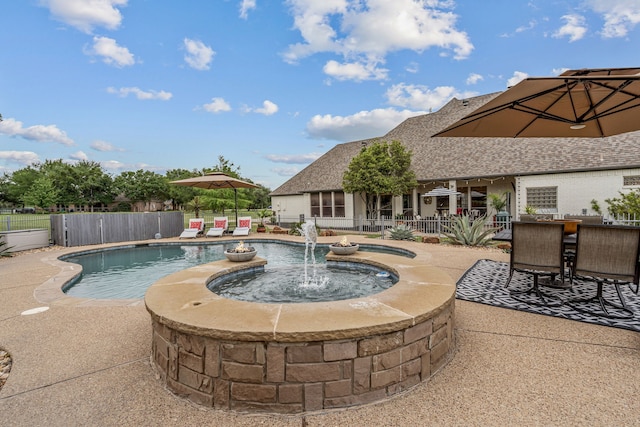 147 Rim Rock Rd, Aledo, TX 76008 - view of pool featuring fence and a patio