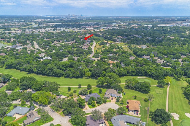 62 Legend Rd, Benbrook, TX 76132 - aerial view of property's location featuring a golf course and a tree filled landscape
