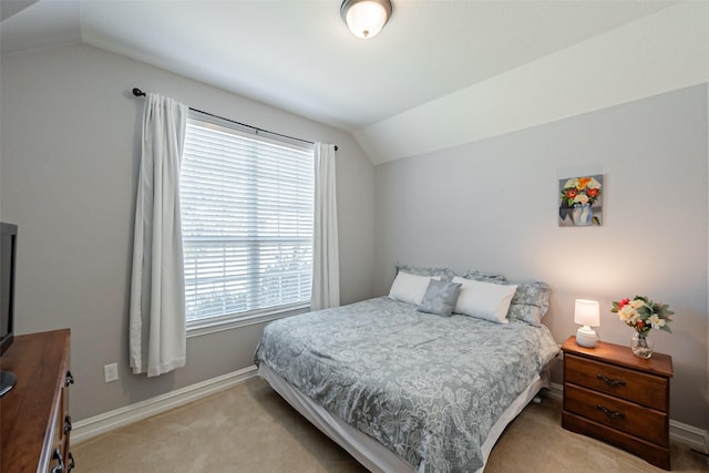 2507 Linwood Dr, Mansfield, TX 76084 - carpeted bedroom with lofted ceiling, multiple windows, and baseboards