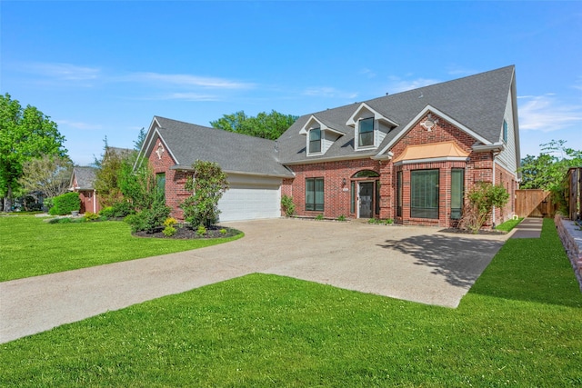 2631 Valley Creek Trl, Mckinney, TX 75072 - traditional home with brick siding, concrete driveway, a garage, and roof with shingles