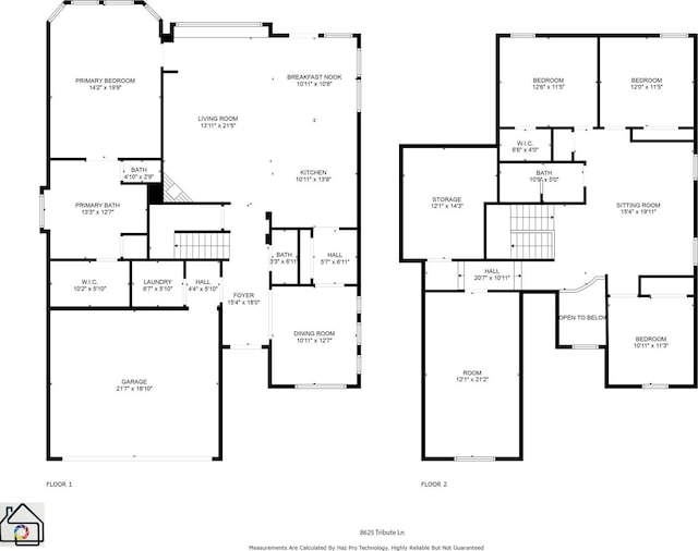 8625 Tribute Ln, Fort Worth, TX 76131 - home floor plan