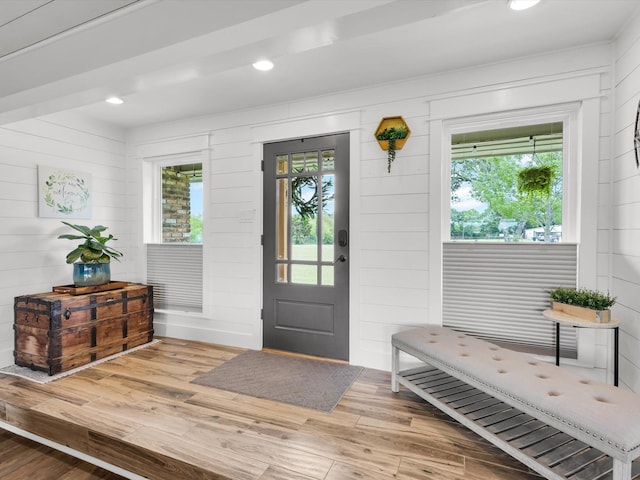 325 Beasley Rd, Combine, TX 75159 - entrance foyer with wood finished floors and recessed lighting