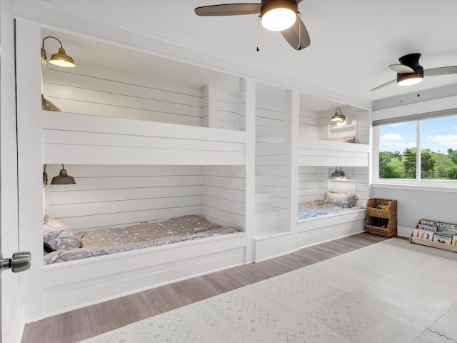 325 Beasley Rd, Combine, TX 75159 - bedroom with wood finished floors and a ceiling fan