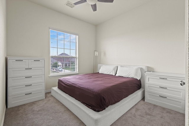 417 Burberry, Grand Prairie, TX 75052 - bedroom with light carpet and a ceiling fan
