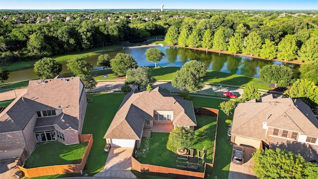 1527 Pleasant Run, Allen, TX 75002 - bird's eye view of a nearby body of water