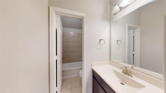 304 Eden Dr, Fate, TX 75189 - bathroom featuring toilet, tile patterned flooring, and vanity