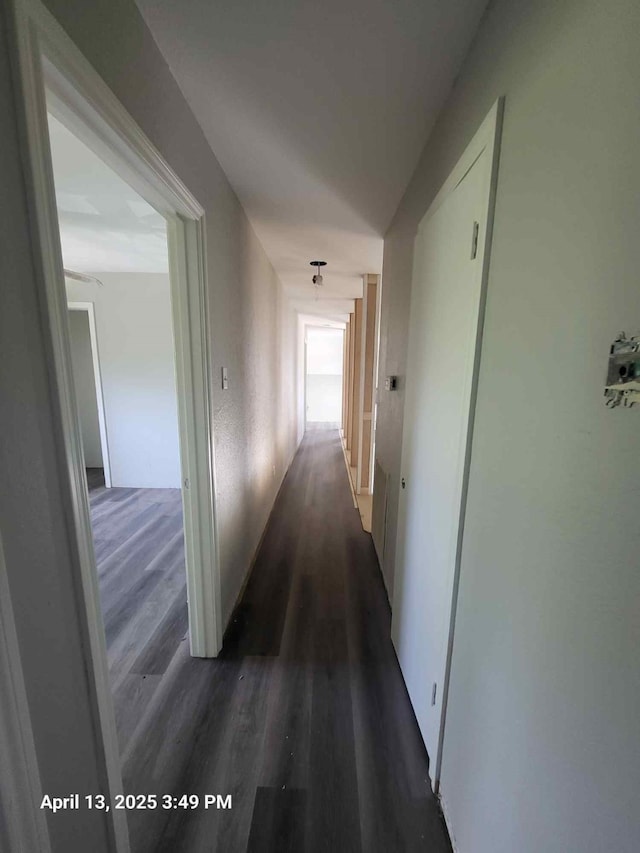 202 Sunset Dr, Glenn Heights, TX 75154 - hallway with dark wood-style flooring