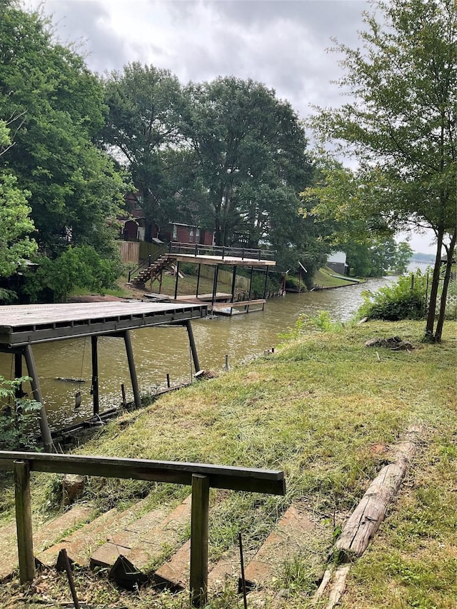 118 Ricky Rd, Gun Barrel City, TX 75156 - view of yard featuring a water view and a boat dock