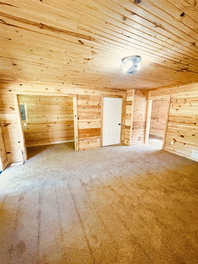 118 Ricky Rd, Gun Barrel City, TX 75156 - bonus room with wood walls, carpet floors, and wood ceiling