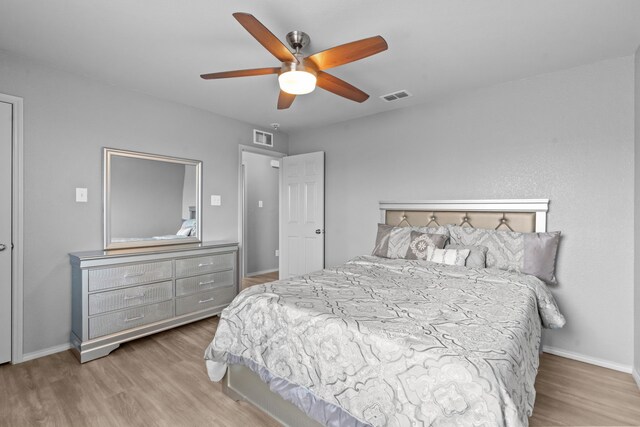 2304 Bermont Red Ln, Fort Worth, TX 76131 - bedroom featuring wood finished floors, baseboards, and a ceiling fan