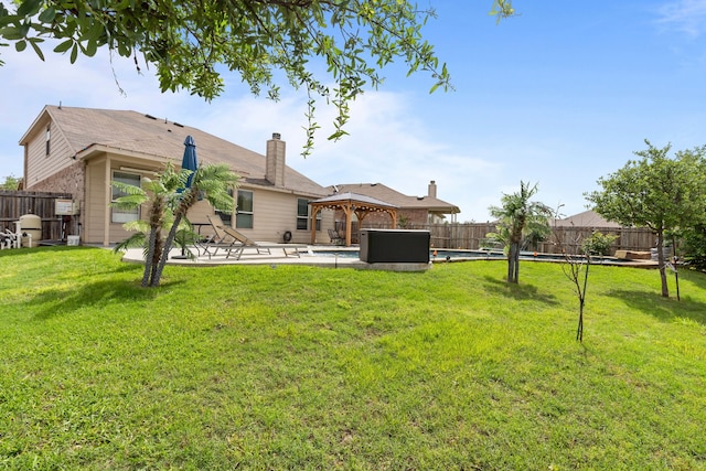 2304 Bermont Red Ln, Fort Worth, TX 76131 - view of yard with a gazebo and a patio