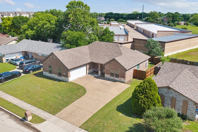 aerial perspective of suburban area
