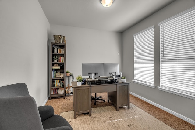 411 Skipper Ln, Azle, TX 76020 - carpeted office space featuring baseboards and healthy amount of natural light