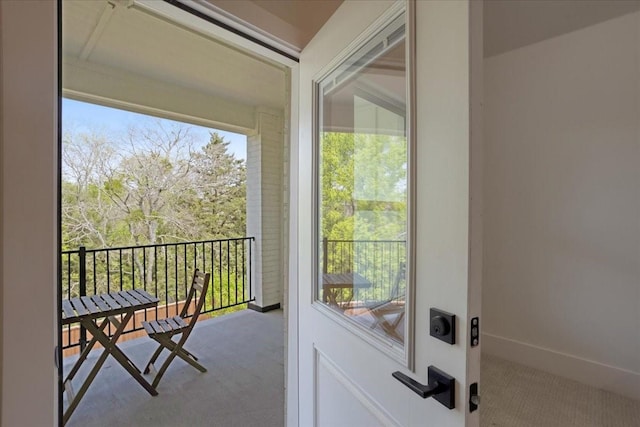 view of balcony