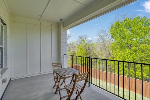 view of balcony