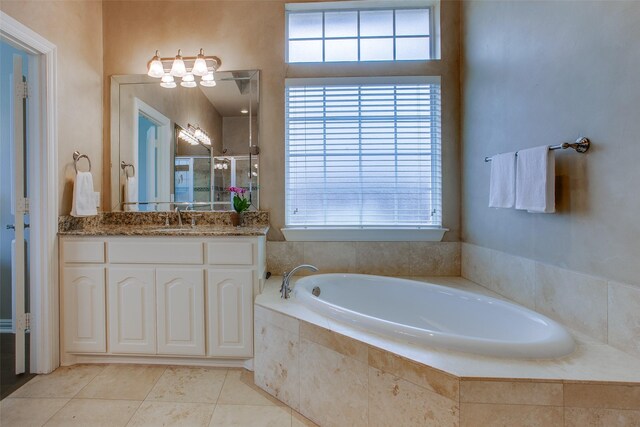 6513 Crawley Dr, Plano, TX 75093 - ensuite bathroom with ornamental molding, a stall shower, and vanity