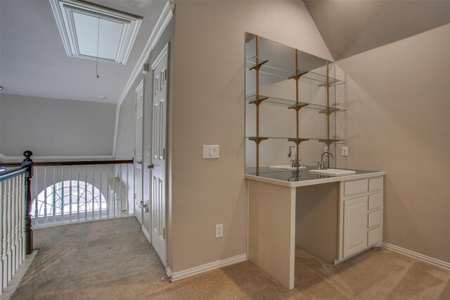 6513 Crawley Dr, Plano, TX 75093 - unfurnished office featuring carpet flooring, ceiling fan, and baseboards