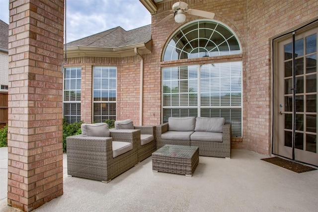 6513 Crawley Dr, Plano, TX 75093 - view of patio / terrace with outdoor lounge area