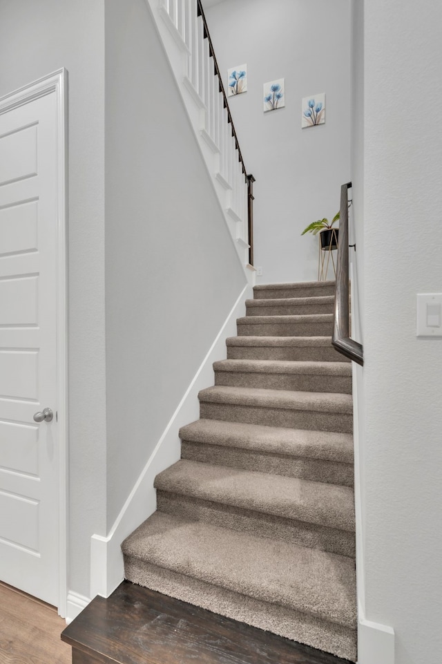4533 Wilbarger St, Plano, TX 75024 - stairway with wood finished floors