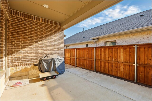 8529 Melrose, The Colony, TX 75056 - view of patio / terrace featuring fence and grilling area