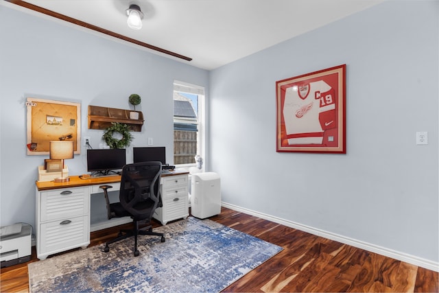 700 Renault Way, Mckinney, TX 75071 - office with baseboards and wood finished floors