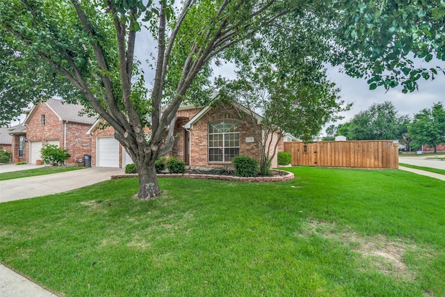 6520 Creek Crossing Ln, Sachse, TX 75048 - view of front of home with brick siding, concrete driveway, and an attached garage