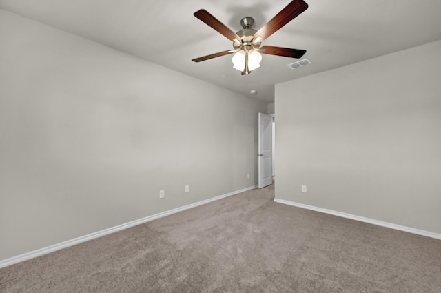 2867 Baneberry Ln, Mesquite, TX 75150 - empty room featuring baseboards, carpet floors, and a ceiling fan