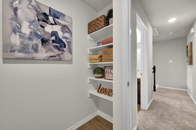 2867 Baneberry Ln, Mesquite, TX 75150 - corridor featuring baseboards and recessed lighting