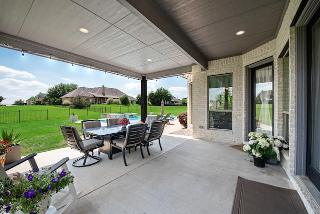 5 Maltese Cir, Heath, TX 75032 - view of patio / terrace featuring outdoor dining space