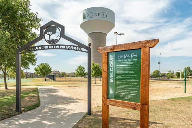 view of community