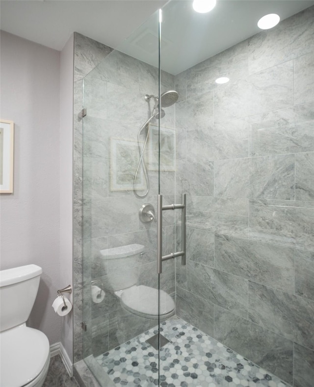 102 Camino Real W, Wylie, TX 75098 - full bath featuring toilet, a stall shower, and baseboards