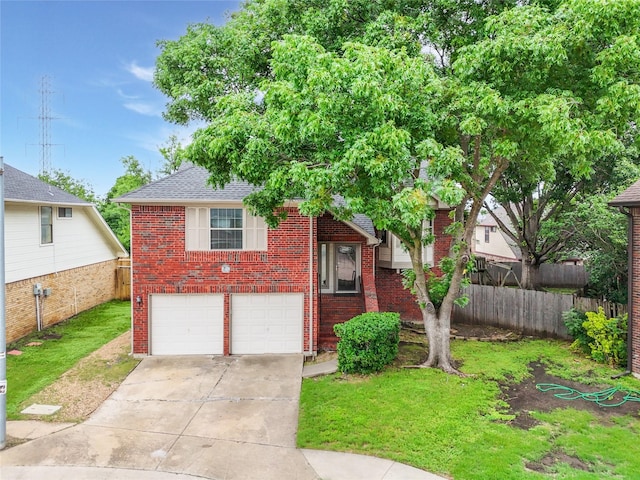 3516 Napolean Ct, Plano, TX 75023 - view of front of home featuring brick siding, driveway, a garage, and roof with shingles