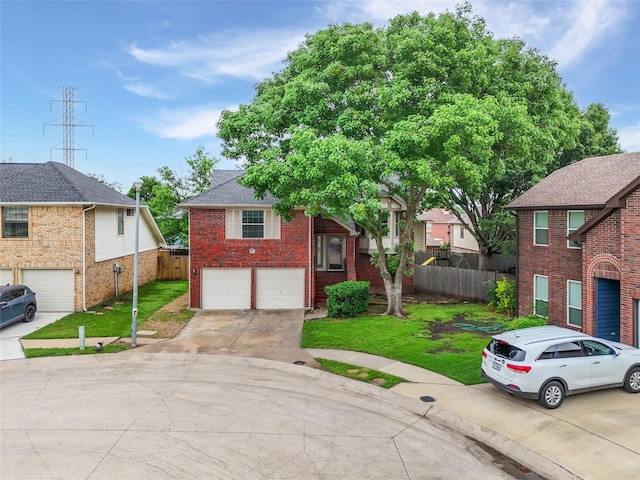 3516 Napolean Ct, Plano, TX 75023 - view of front of property featuring concrete driveway, a garage, and brick siding