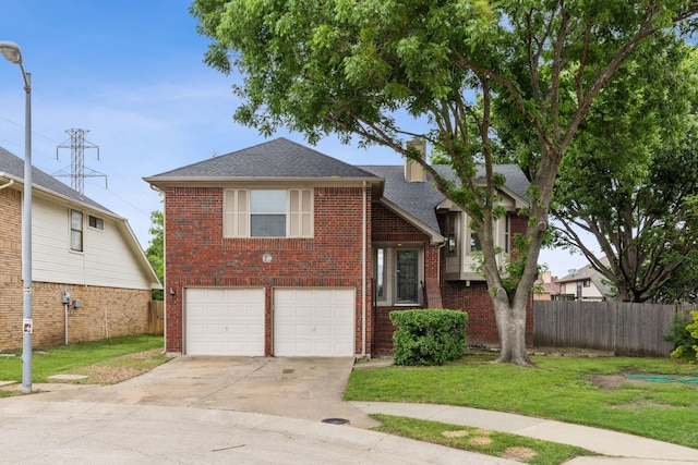 3516 Napolean Ct, Plano, TX 75023 - view of front of home featuring concrete driveway, a garage, brick siding, and a shingled roof