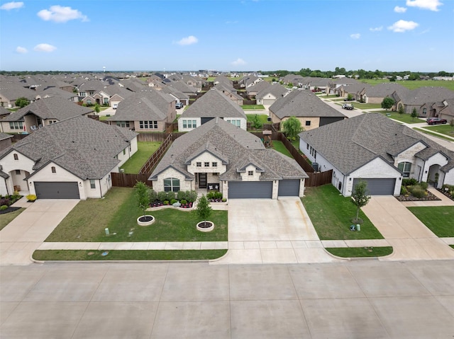 aerial view of residential area
