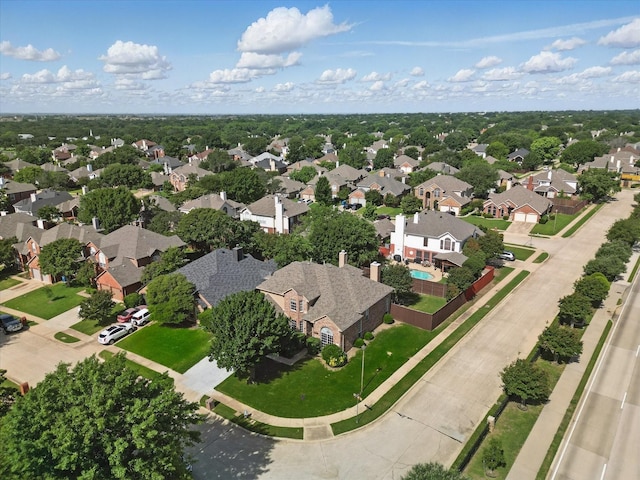 aerial perspective of suburban area