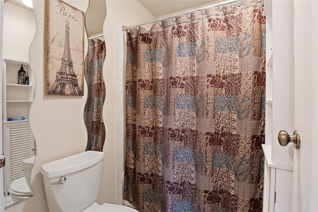 1008 Hemlock Ct, Coppell, TX 75019 - full bathroom with toilet and a shower with shower curtain