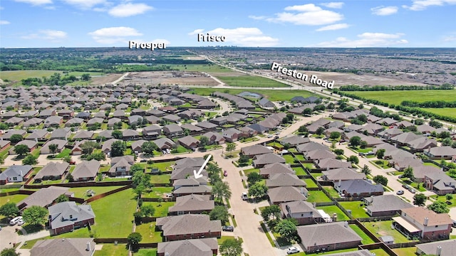 2812 Arabian Ln, Celina, TX 75009 - aerial perspective of suburban area