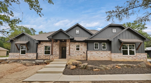 164 Vz County Road 2433, Canton, TX 75103 - craftsman-style home featuring board and batten siding, brick siding, and roof with shingles