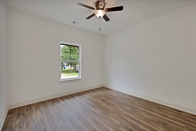 164 Vz County Road 2433, Canton, TX 75103 - spare room with wood finished floors, baseboards, and a ceiling fan