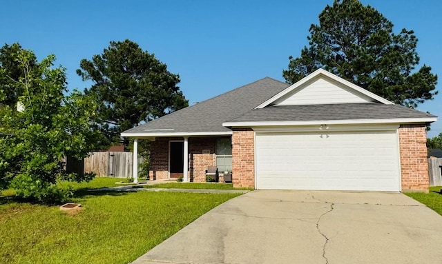 10159 English Oaks Dr, Keithville, LA 71047 - view of front of house featuring brick siding, a garage, concrete driveway, and roof with shingles