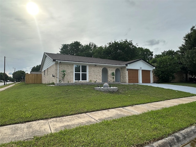 7501 Echo Hill Dr, Watauga, TX 76148 - ranch-style home with brick siding, a garage, and concrete driveway