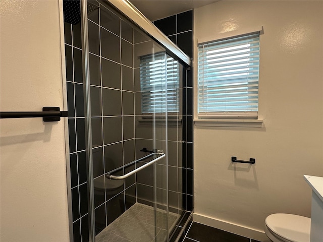 7501 Echo Hill Dr, Watauga, TX 76148 - full bath with a shower stall and toilet
